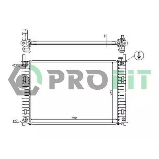 Profit Radiator, engine cooling to suit Ford, Mazda, Opel