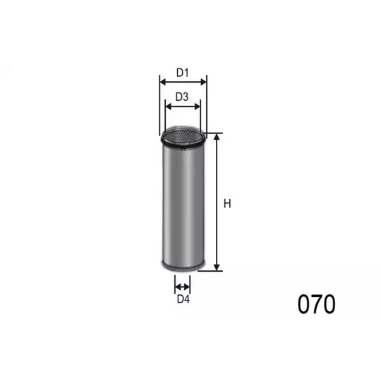 Misfat Secondary Air Filter to suit Mercedes-Benz, Iveco, Volvo