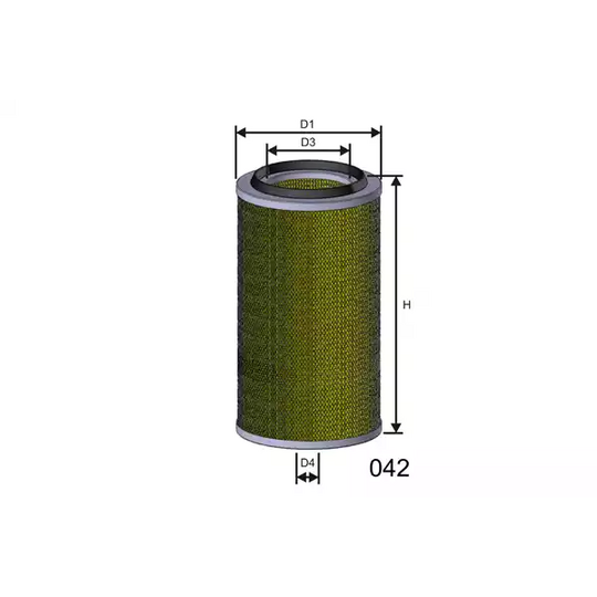 Misfat Air filter to suit Mercedes-Benz, Nissan, Iveco