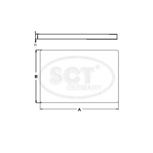 Sct Germany SA 1108 Filter, interior air to suit Opel, Vauxhall