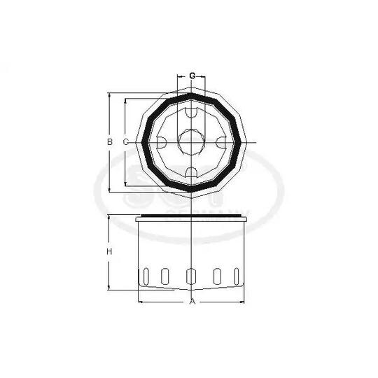 Sct Germany Oil filter to suit Toyota, Ford, Mazda