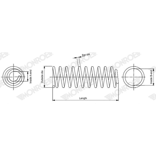 Monroe Coil Spring to suit Audi
