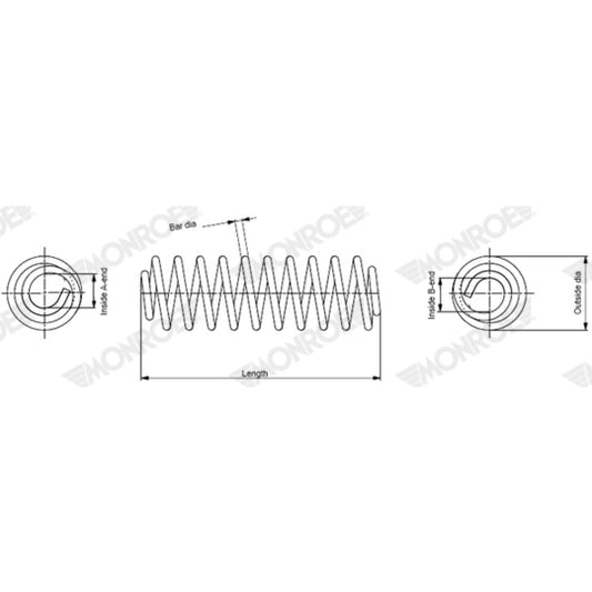 Monroe Coil Spring to suit Audi