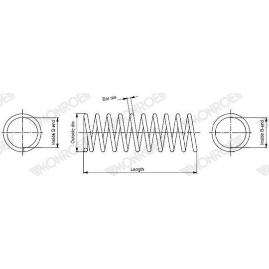 Monroe SP5035 Coil Spring to suit Ford