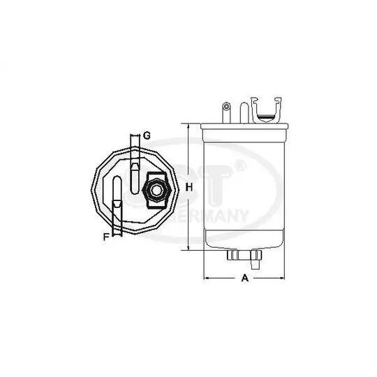 Sct Germany Fuel filter to suit VAG