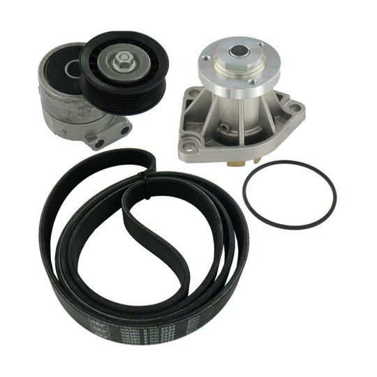 Skf Water Pump + V-Ribbed Belt Set to suit Mercedes-Benz, Opel, Vauxhall