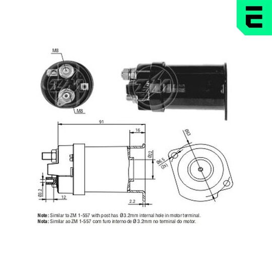 Era Solenoid Switch, starter to suit Opel