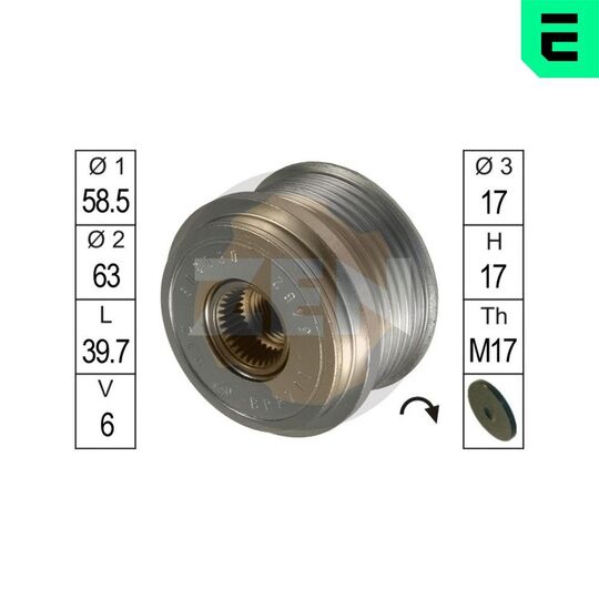 Era Alternator Freewheel Clutch to suit Ford