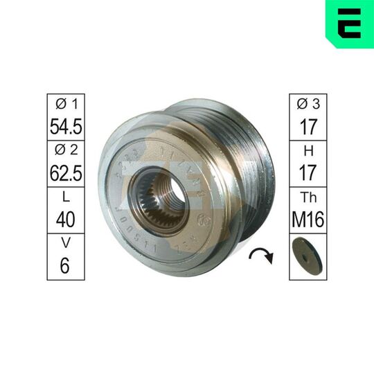 Era Alternator Freewheel Clutch to suit Ford